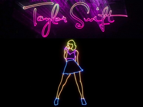 Laser Taylor Swift Sing Along Show Poster