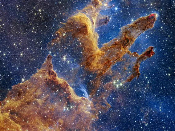 PIllars of Creation taken by JWST