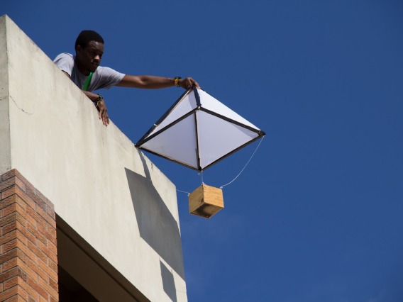 Egg drop from a building