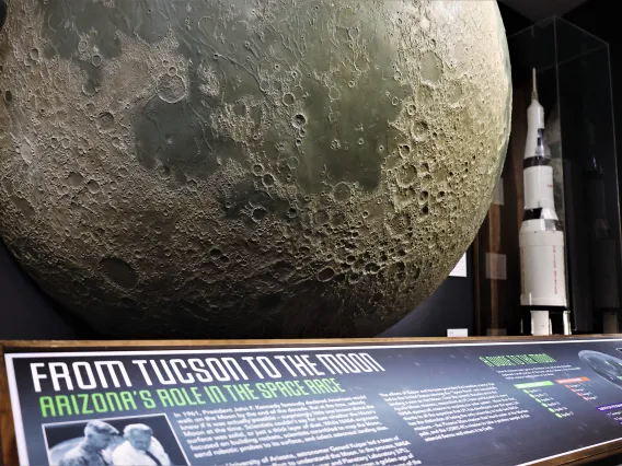 Moon exhibit at Flandrau