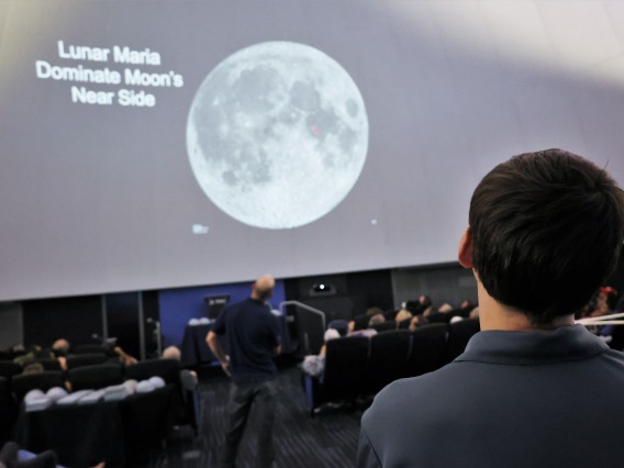 Lunar presentation at FLandrau planetarium