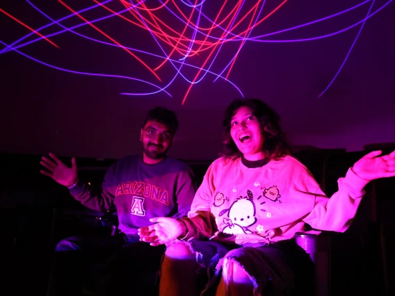 laser show at flandrau