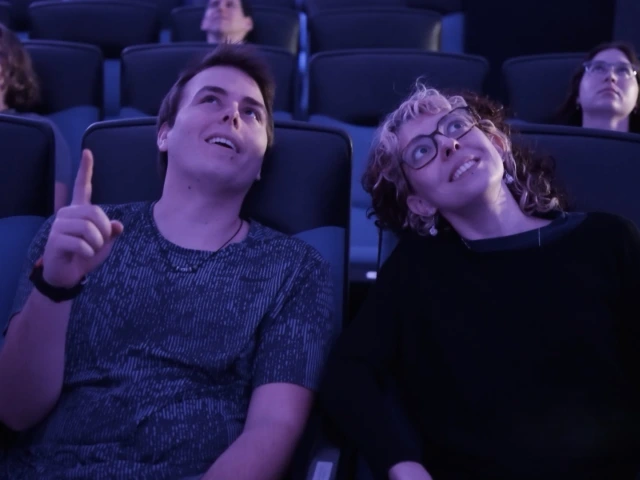 Couple enjoying flandrau planetarium show
