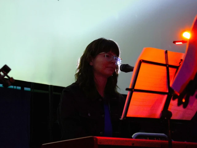 Laura Ruggles plays music at Flandrau planetarium