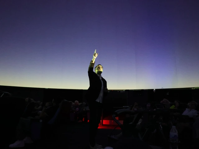Kevin Hainline in Tucson's Flandrau Planetarium