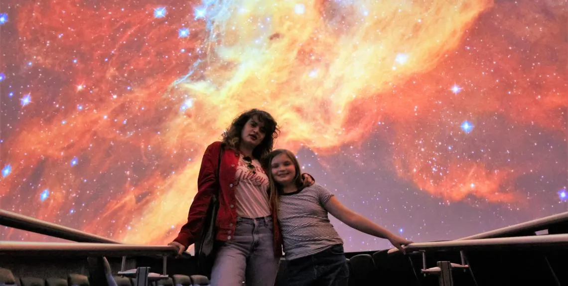 Mother and Daughter in Tucson Planetarium Flandrau