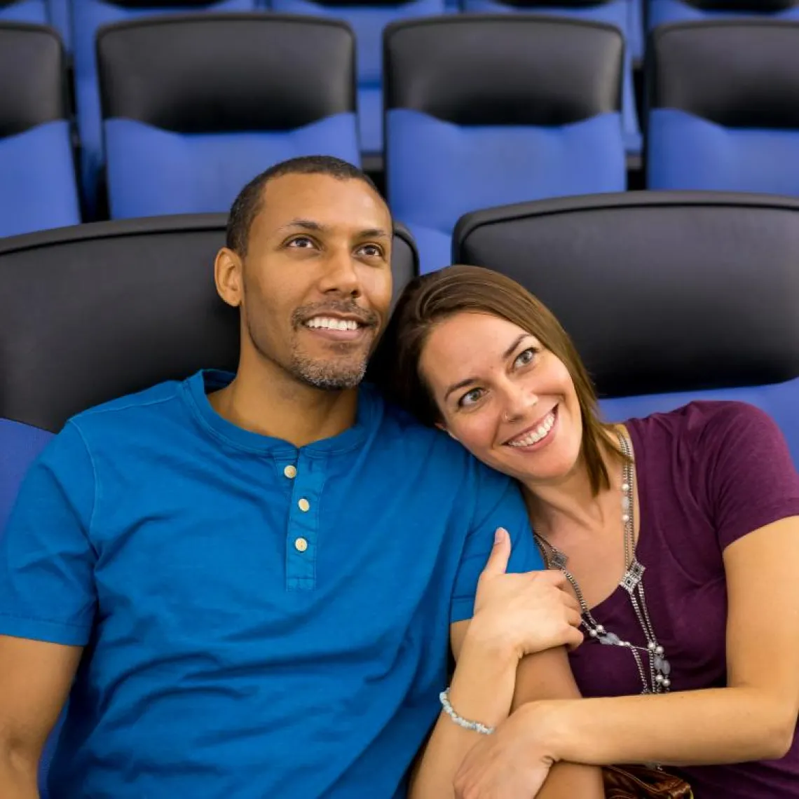 Mom and Dad in the Flandrau Planetarium Vertical