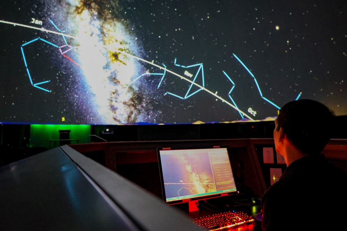 Operator in Flandrau Planetarium