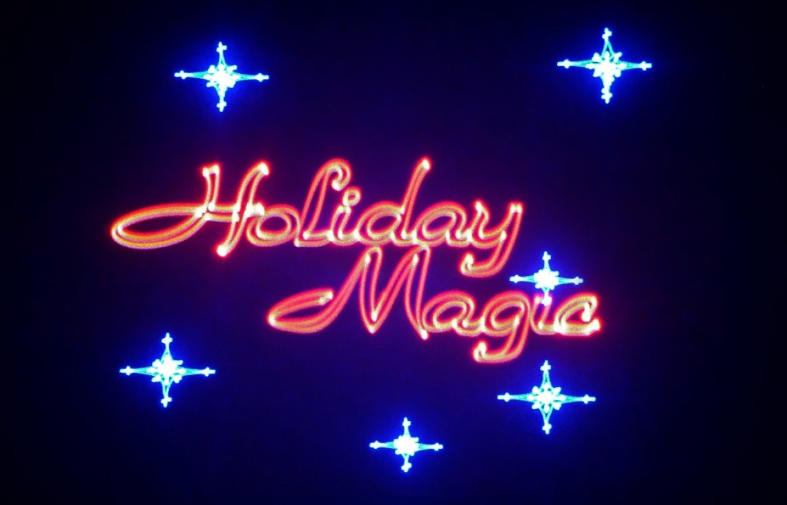Holiday magic title screen