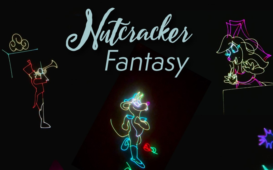 nutcracker fantasy laser show poster