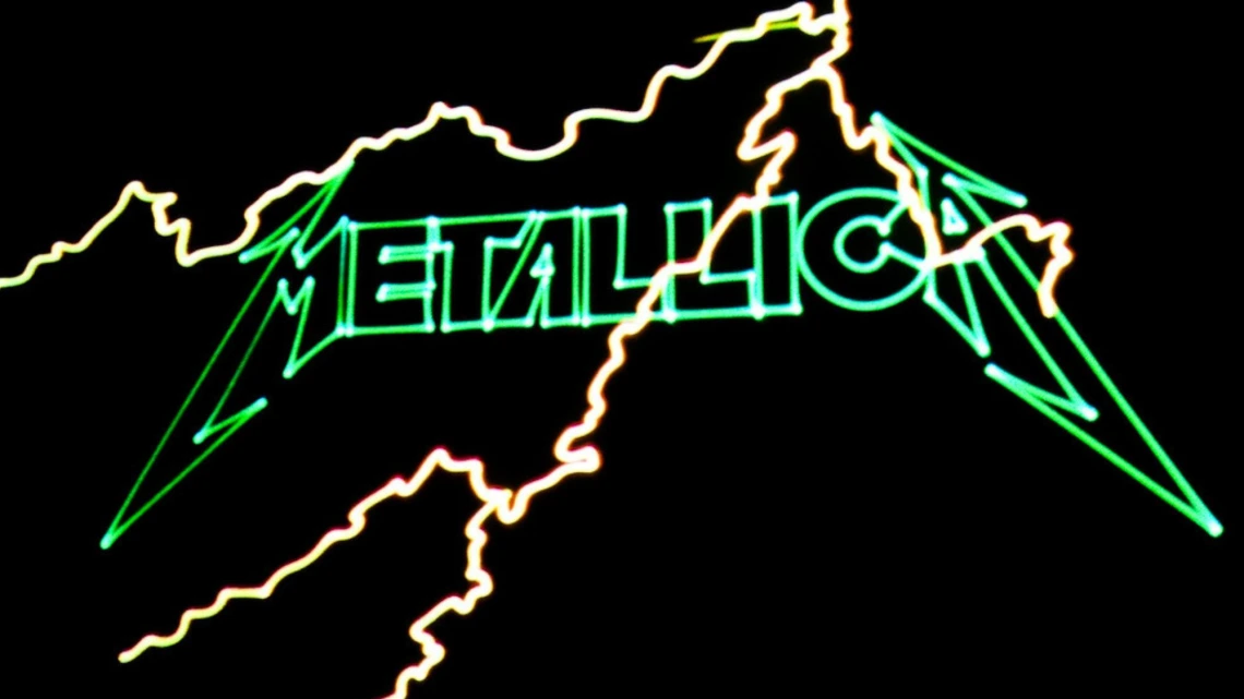 Poster for laser Metallica show