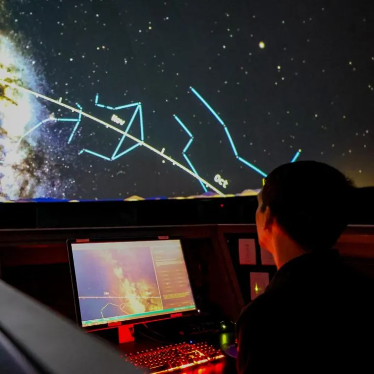 Operator in Flandrau Planetarium