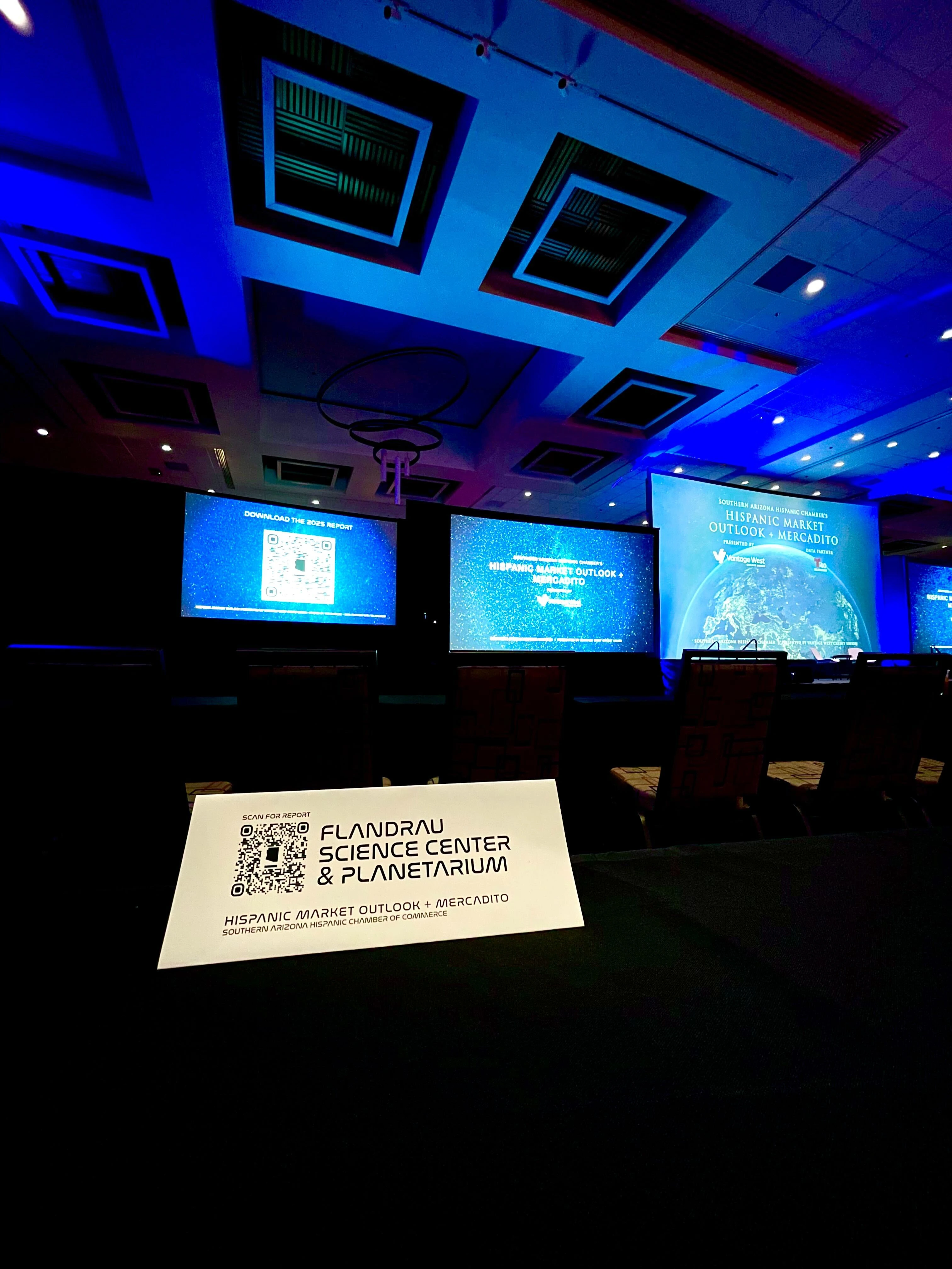 More photos showing screen displays from event