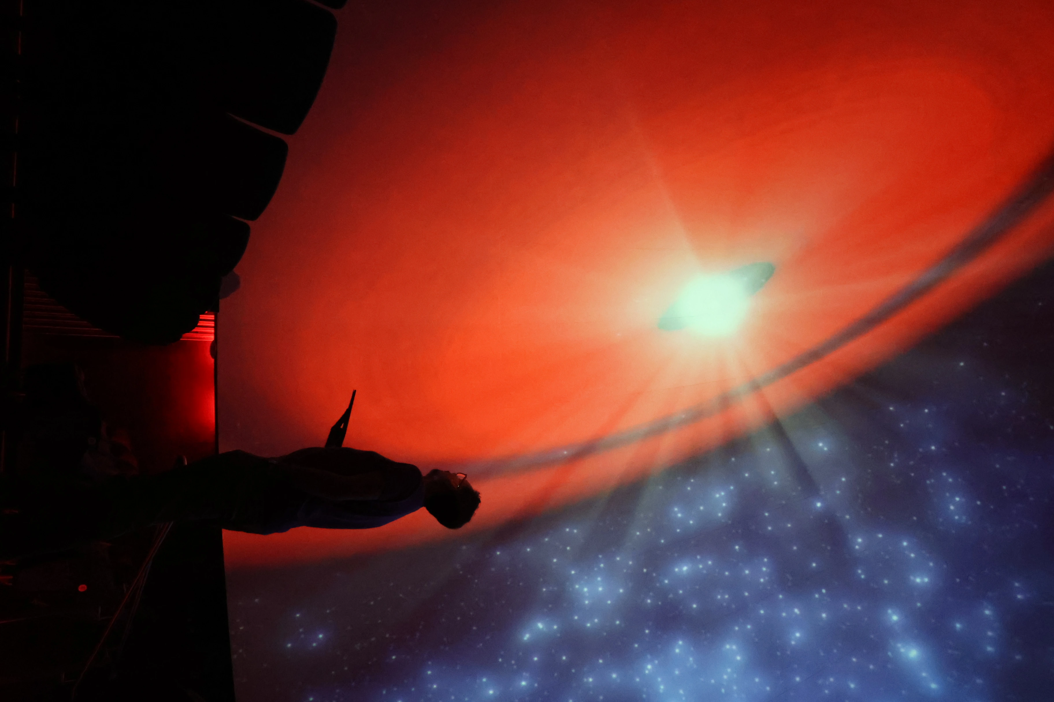 Kevin Hainline at Flandrau planetarium
