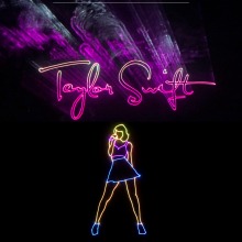 Laser Taylor Swift Sing Along Show Poster