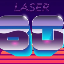 Laser 80s show poster